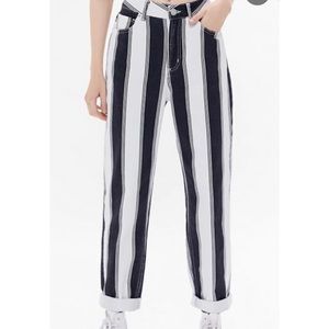 Size 27 Striped BDG Mom Jeans